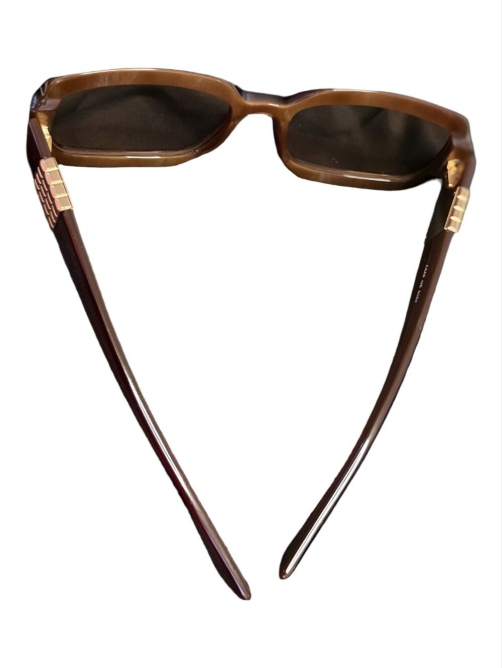Chopard Burgundy/Caramel Gold Square Sunglasses - Picture 5 of 10